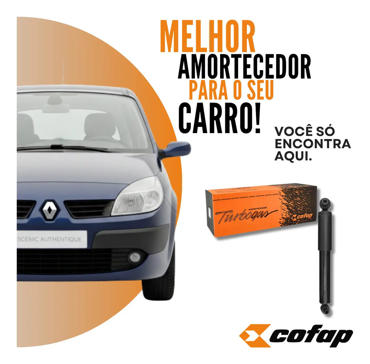 Amortecedor Traseiro Renalt Scenic Original Cofap