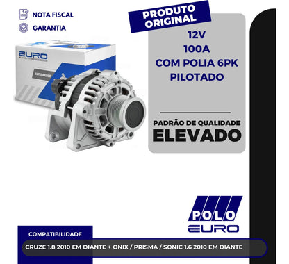 Alternador 100a Cruze Tracker 1.8 16v Sistema Pilotado Euro