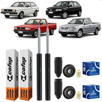 Kit 2 Amortecedor Coxin Dianteiro Gol Saveiro - Cofap Sampel