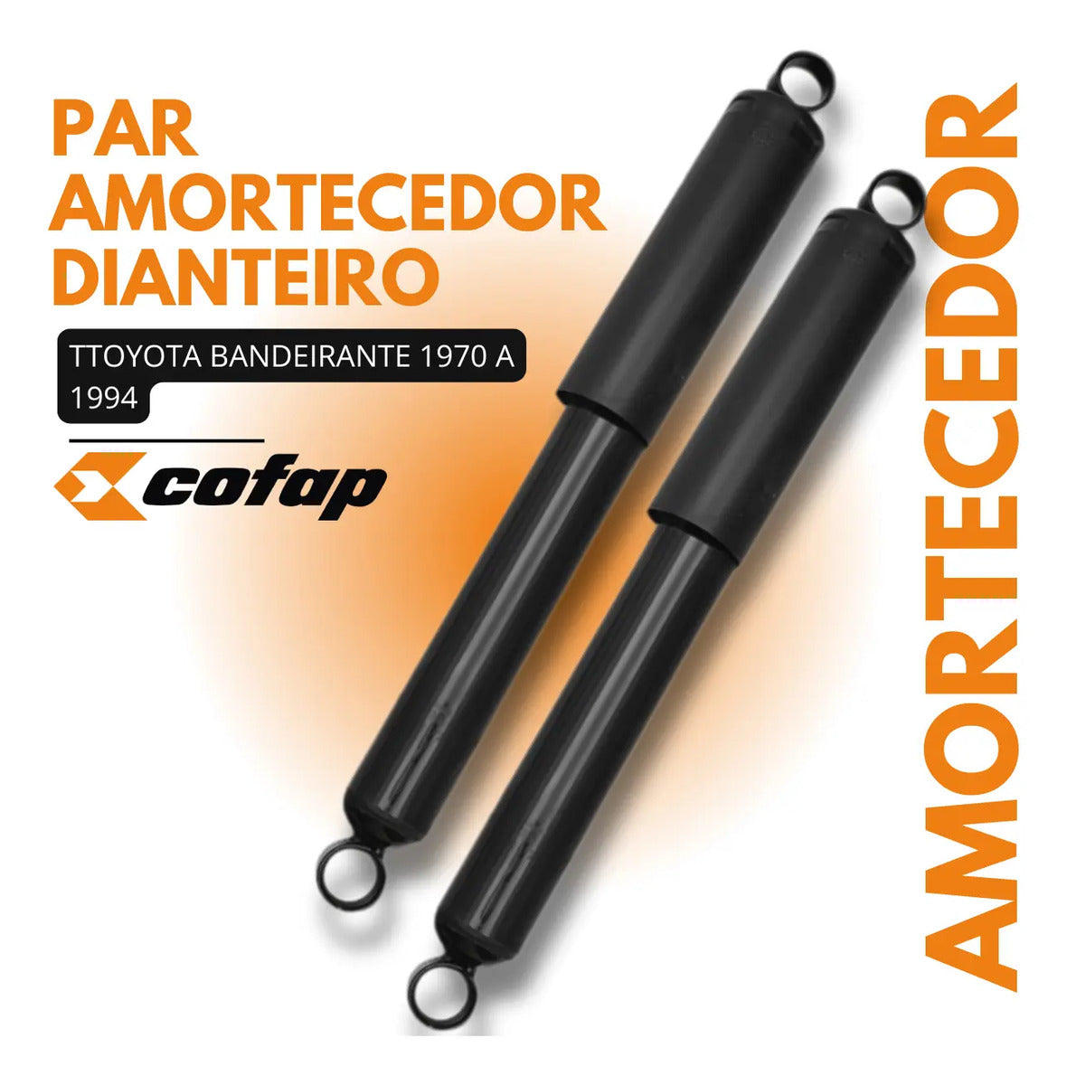 Par Amortecedor Dianteiro Bandeirante 1970 A 1994 Cofap