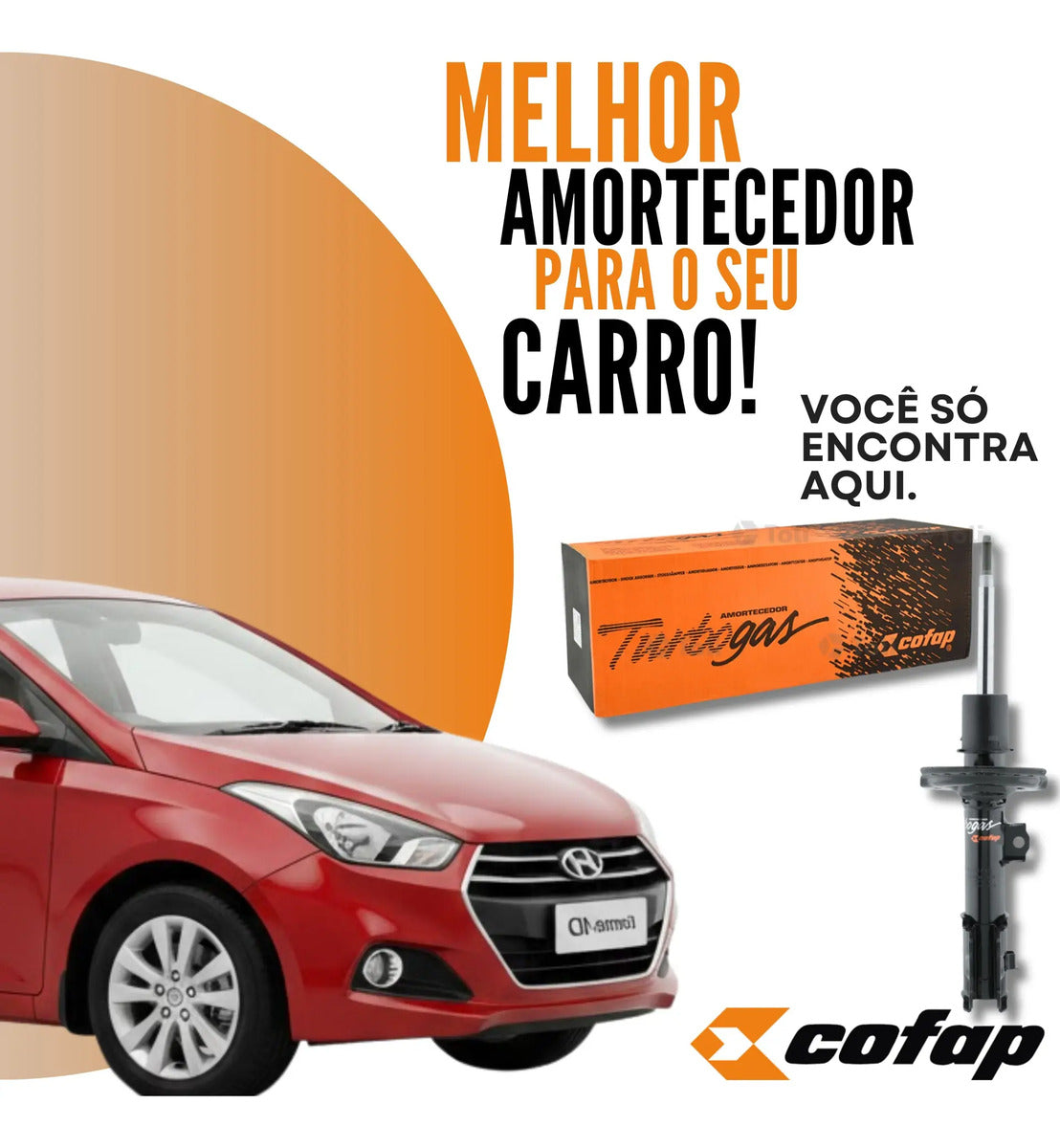 Amortecedor Dianteiro Esquerdo Hb20 2016-2019 Cofap Gp30623
