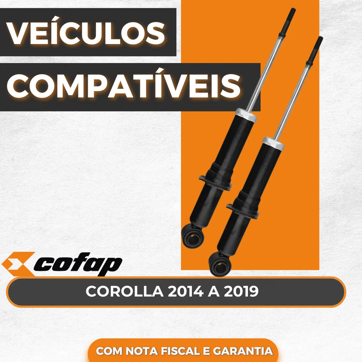 Par Amortecedor Traseiro  Corolla 2017 2018 Original Cofap