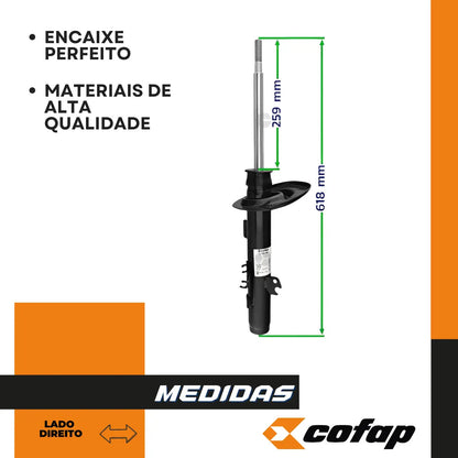 Amortecedor Dianteiro Direito Cofap C4 Cactus 2018 Até 2024