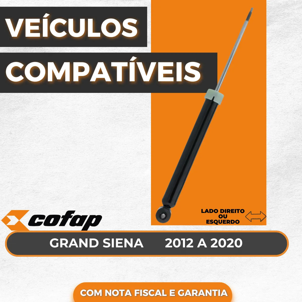 Amortecedor Traseiro Grand Siena 2013 Original Cofap