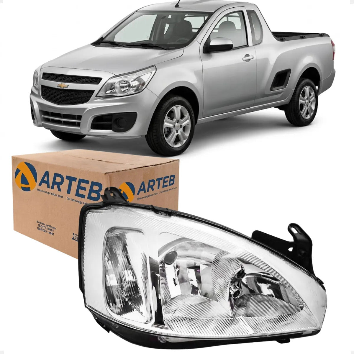 Farol Montana 04 A 10 Corsa 2002 A 2012 Pisca Frisado Arteb