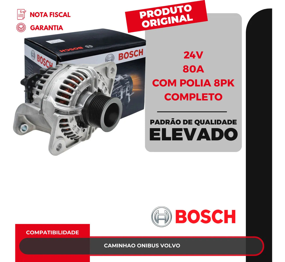 Alternador Bosch Fora Da Frota Nacional 2006-2011