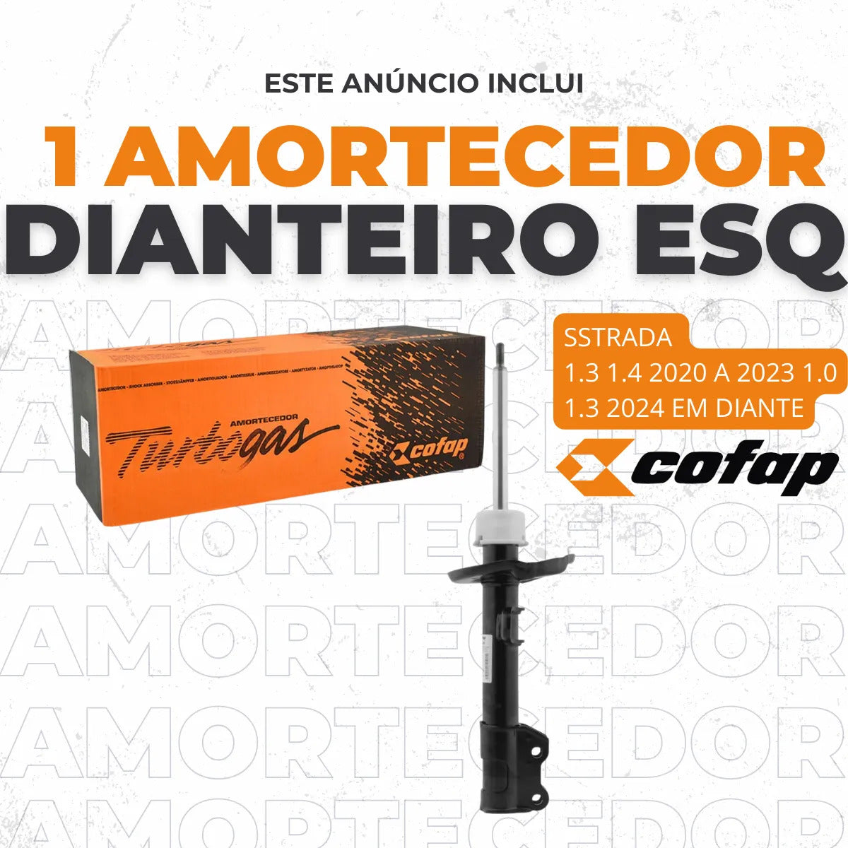 Amortecedor Strada 2016 A 2024 Cofap Gp33399