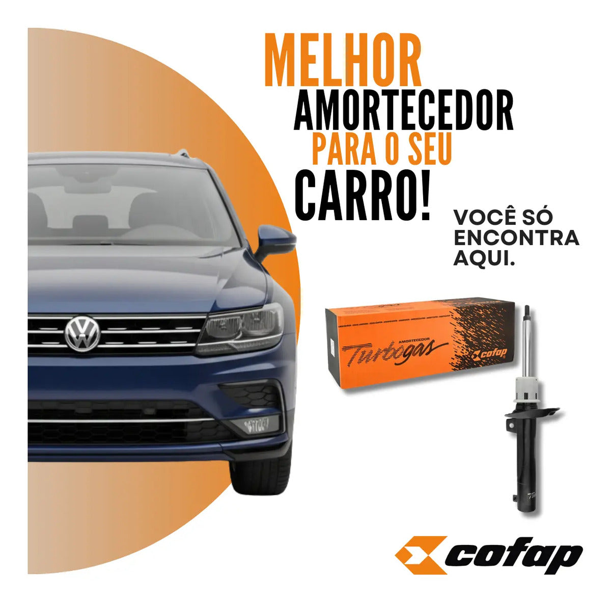 Amortecedor Dianteiro Tiguan 2012 Original Cofap Novo