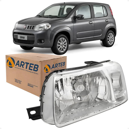 Farol Fiat Uno 2004 05 06 07 08 09 2010 2011 2012 2013 Arteb
