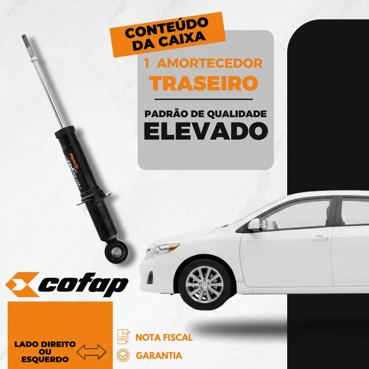 Amortecedor Traseiro Cofap Original Corolla 2011 2012
