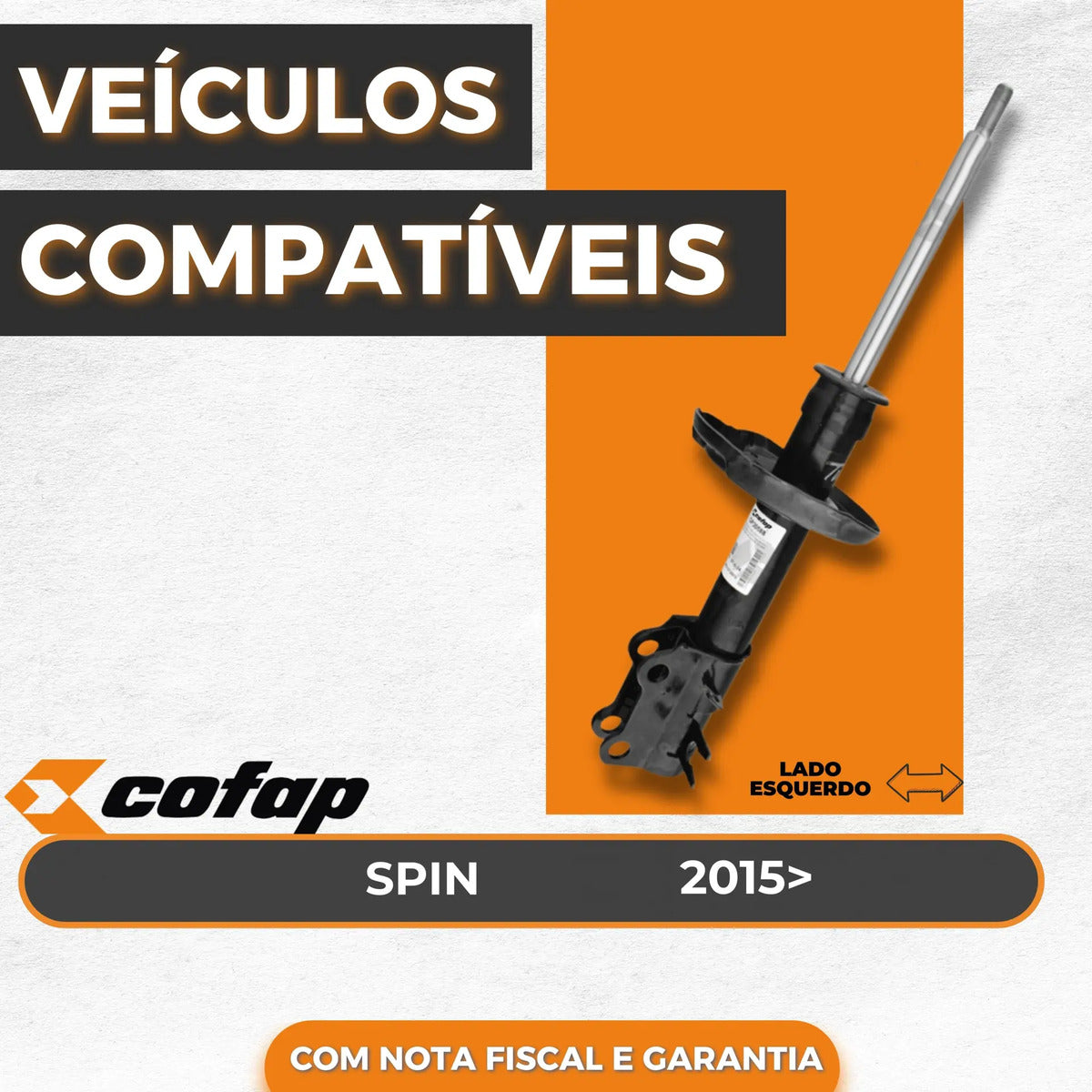 Amortecedor Dianteiro Esquerdo Spin 2015 Cofap Gp30589