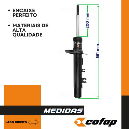 Amortecedor Dianteiro Citroen C3 03 A 2012 Cofap Lado Direit