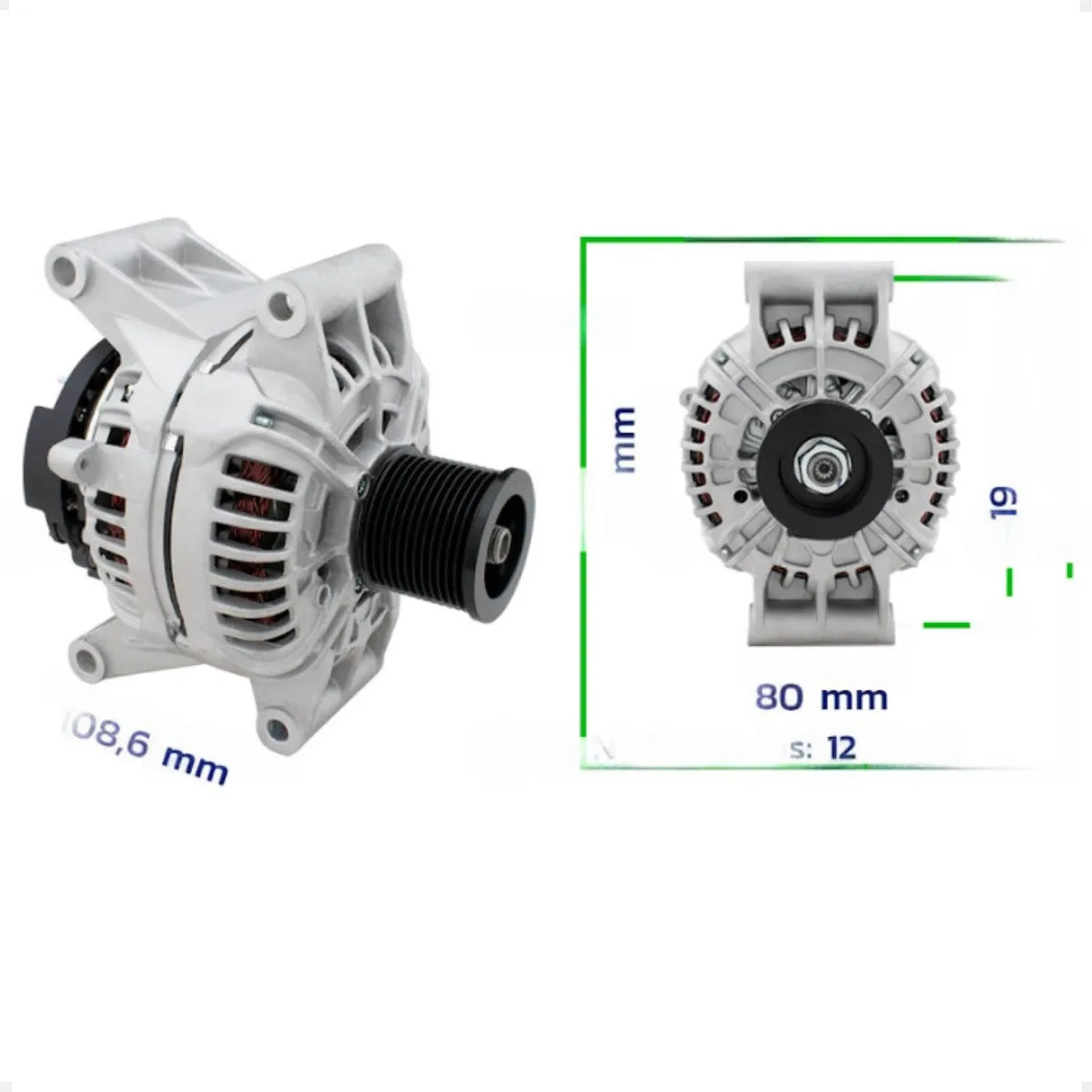 Alternador Caterpillar 320b 320d 24v 115ah Euro