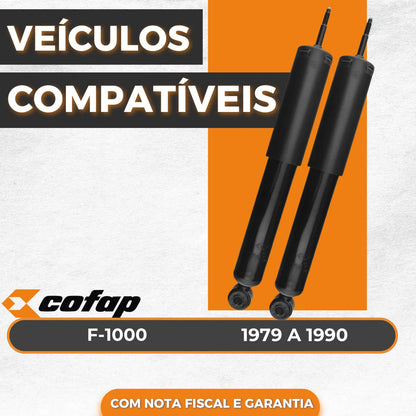 Par Amortecedor Traseiro F1000 1979 A 1990 Cofap