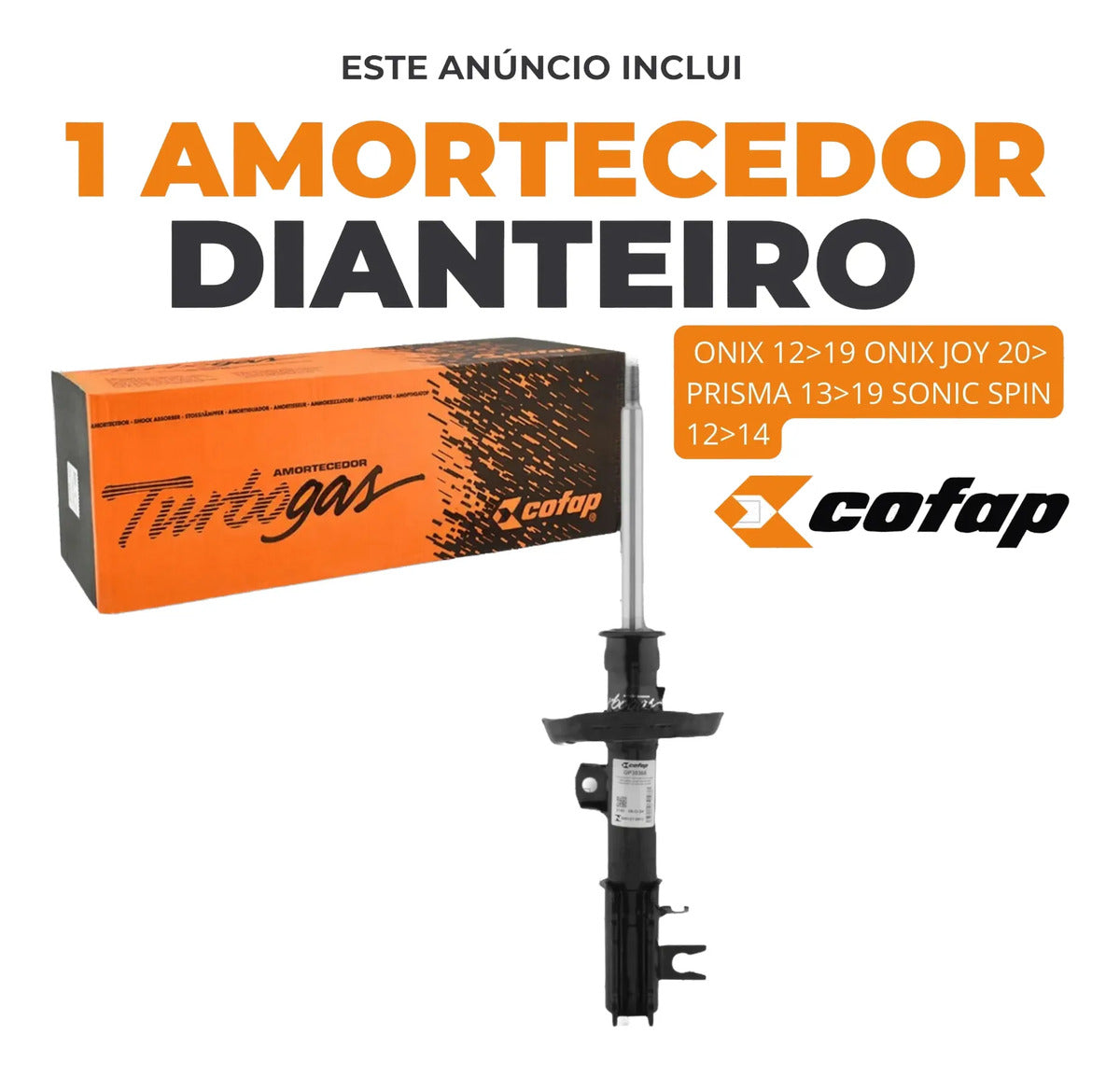 Amortecedor Dianteiro Direito Prisma 13 - 19 Cofap Gp30650