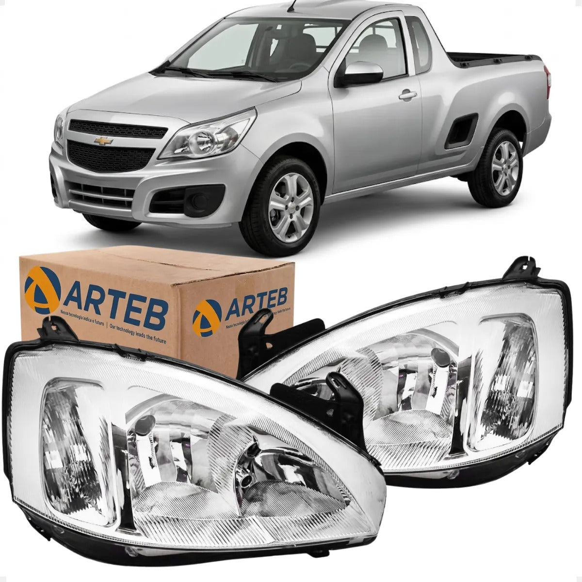 Farol Montana 04 A 10 Corsa 2002 A 2012 Pisca Frisado Arteb