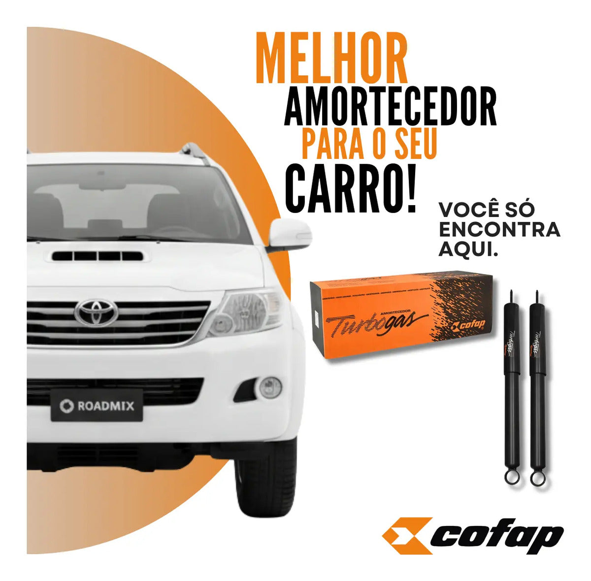 Par Amortecedor Traseiro Turbogás Cofap Hilux Sw4 2013 2014