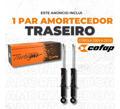 Par Amortecedor Traseiro Cofap Original Corolla 2011 2012