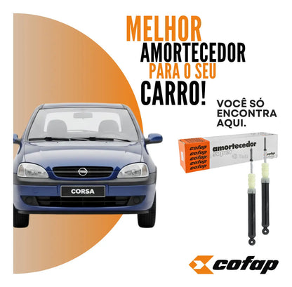 Par Amortecedor Traseiro Gm Corsa Celta Classic Prisma Cofap