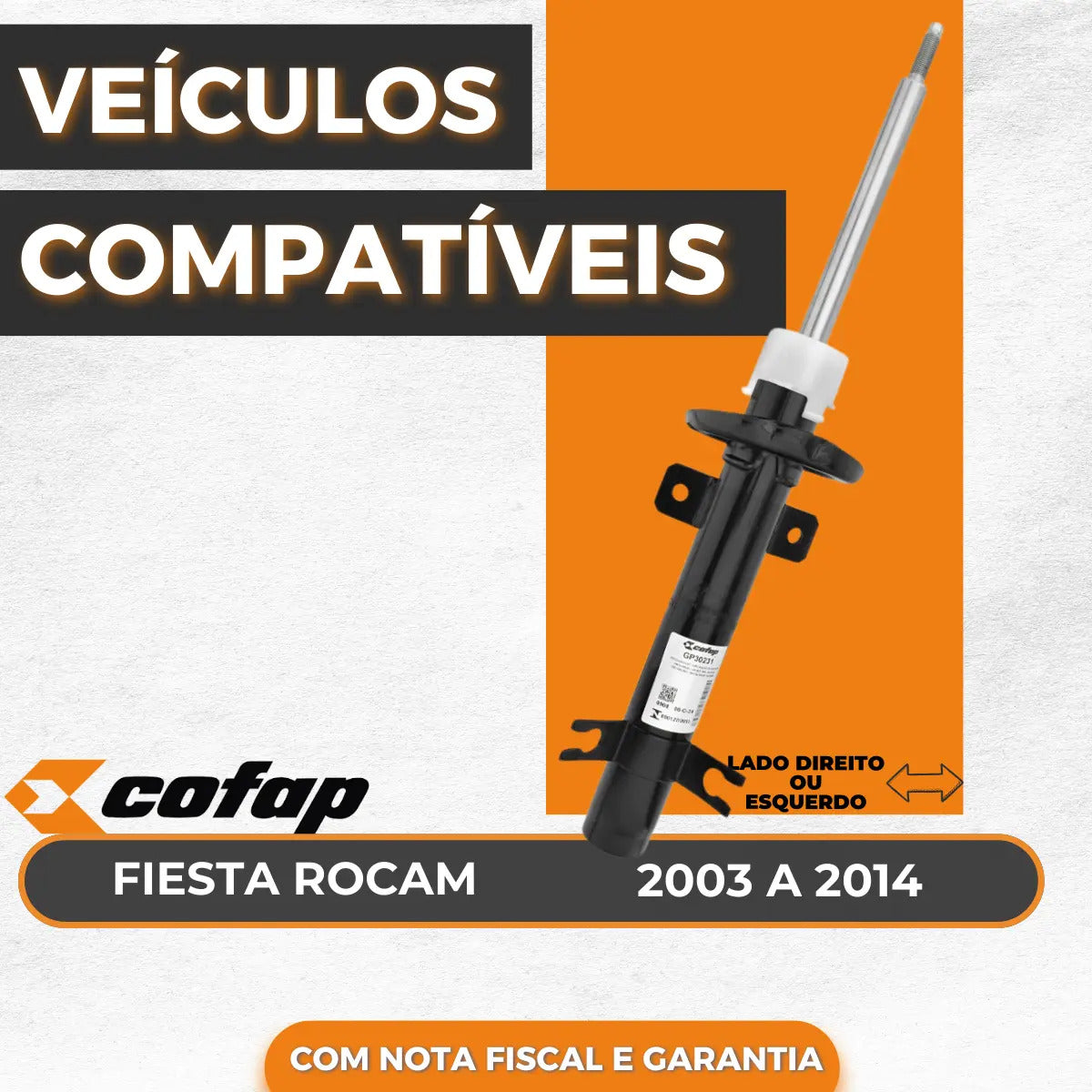 Amortecedor Dianteiro Ford Fiesta 2003 A 2014 Cofap Gp30231