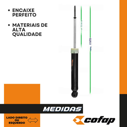 Amortecedor Traseiro Original Cofap Agile 1.4 2009 A 2014