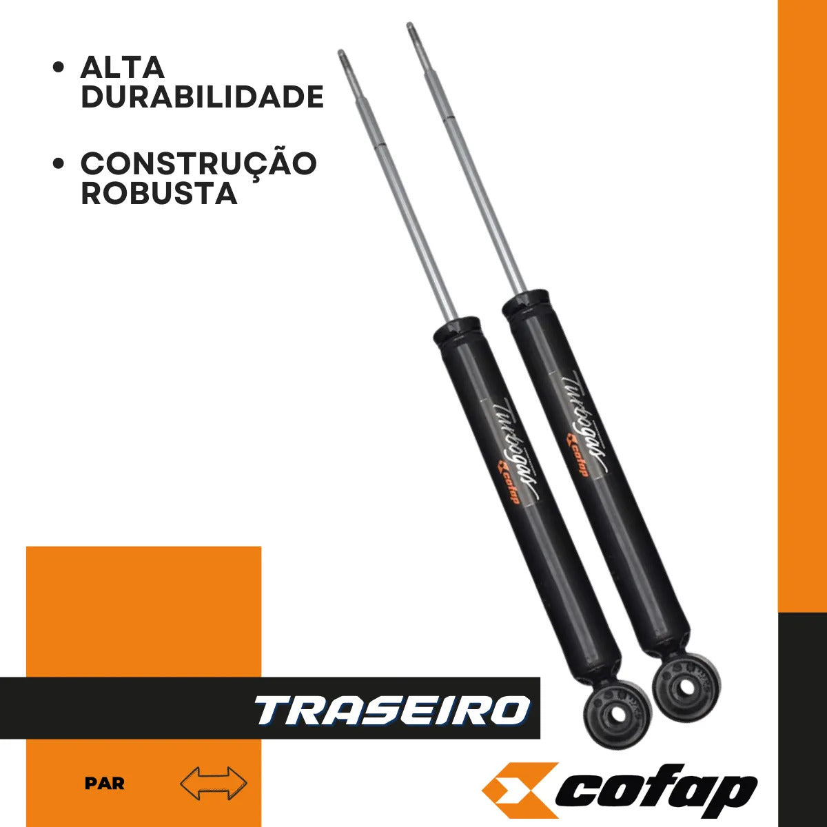 Par Amortecedor Traseiro Renault Symbol 2009 A 2013 Cofap