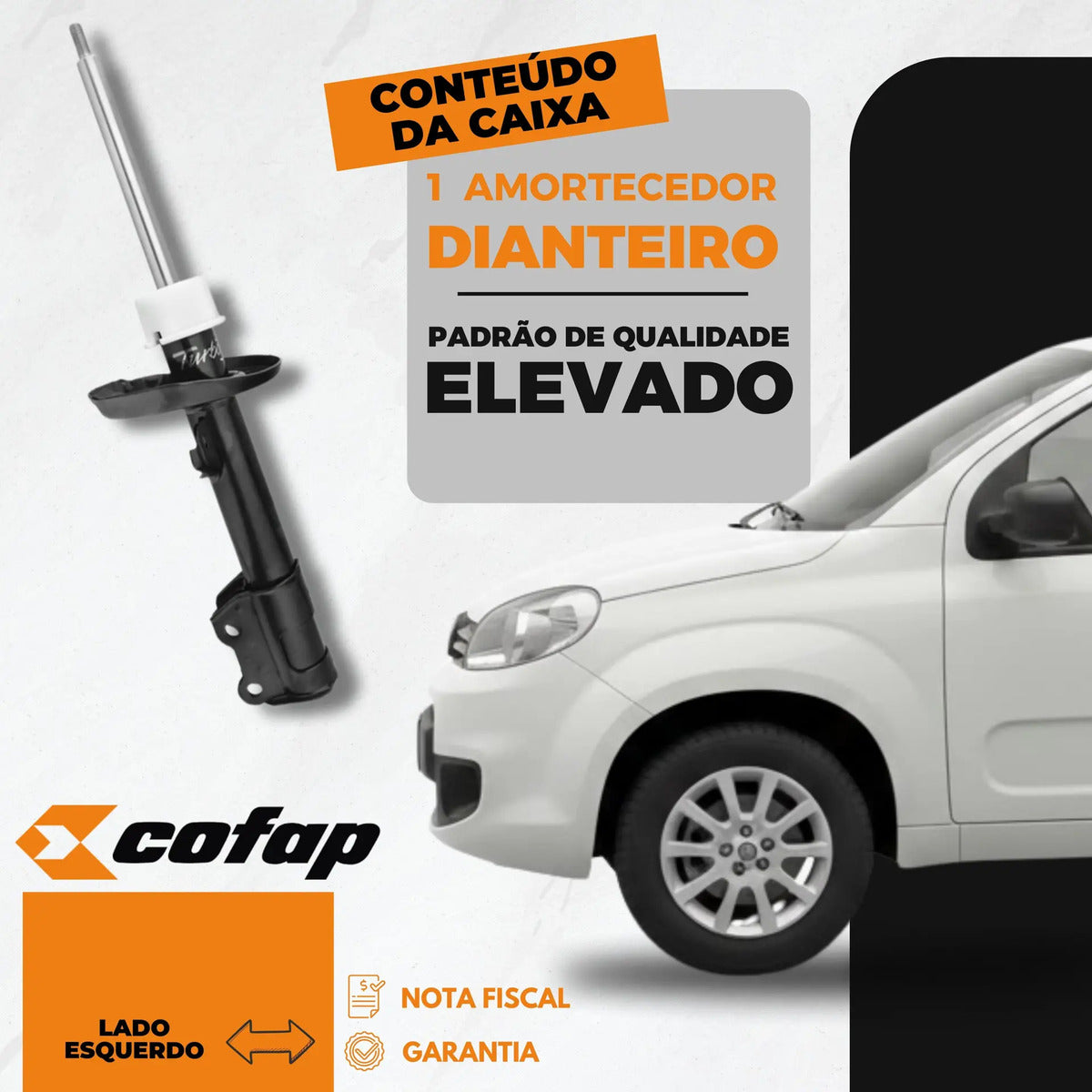 Amortecedor Dianteiro Esquerdo Uno 10 - 16 Cofap Gp32826