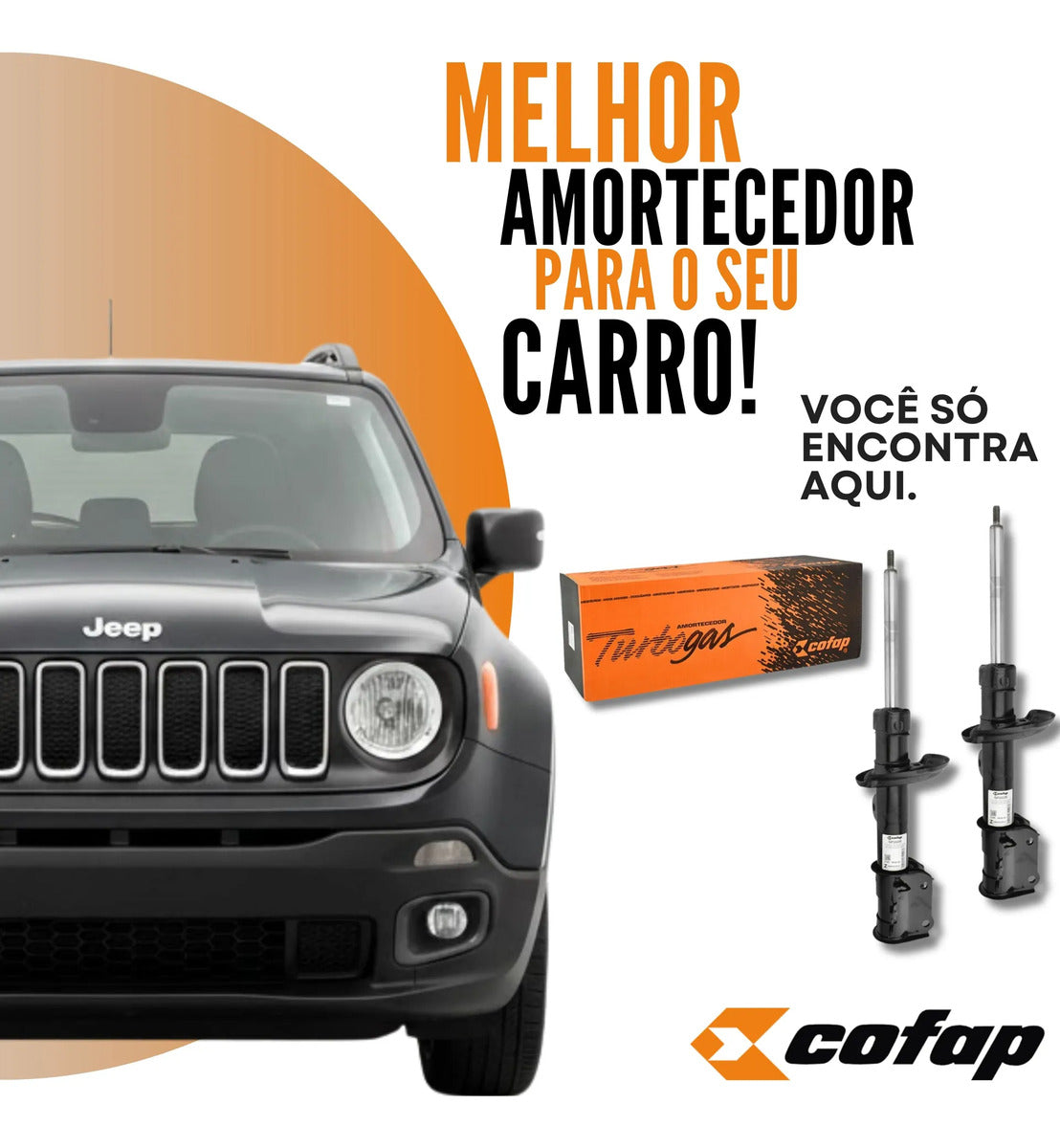 Par Amortecedor Dianteiro Jeep Renegade 4x4 2015 Cofap