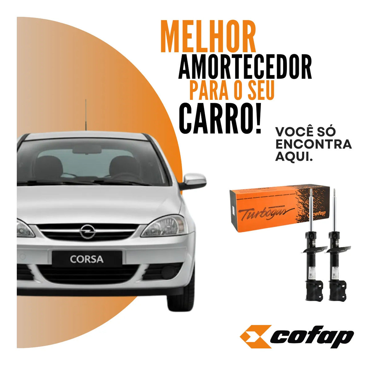 Par Amortecedor Dianteiro Corsão Meriva Montana - Cofap