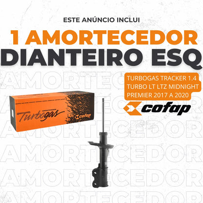 Amortecedor Dianteiro Esquerdo Tracker 1.4 2017 A 2020 Cofap