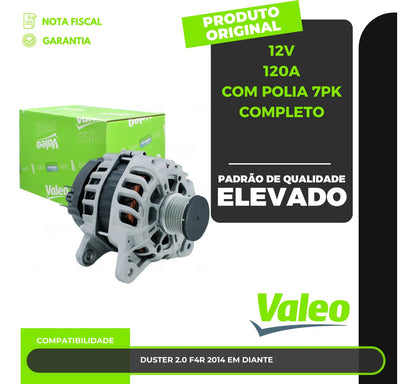 Alternador Renault Duster 2.0 Após 2014 12v 120a Polia 7pk