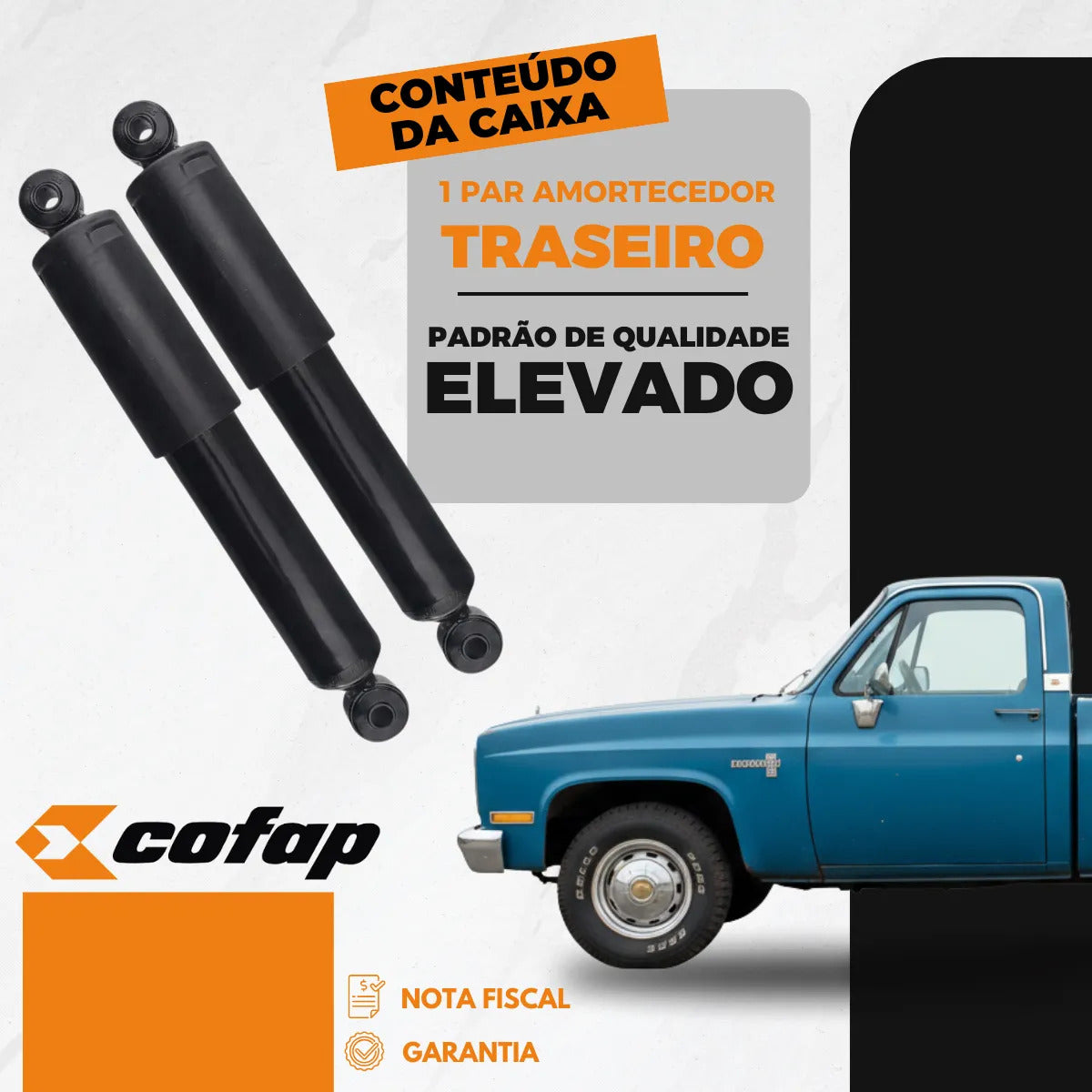 Par Amortecedor Dianteiro Gm D10 79 80 81 82 Original Cofap