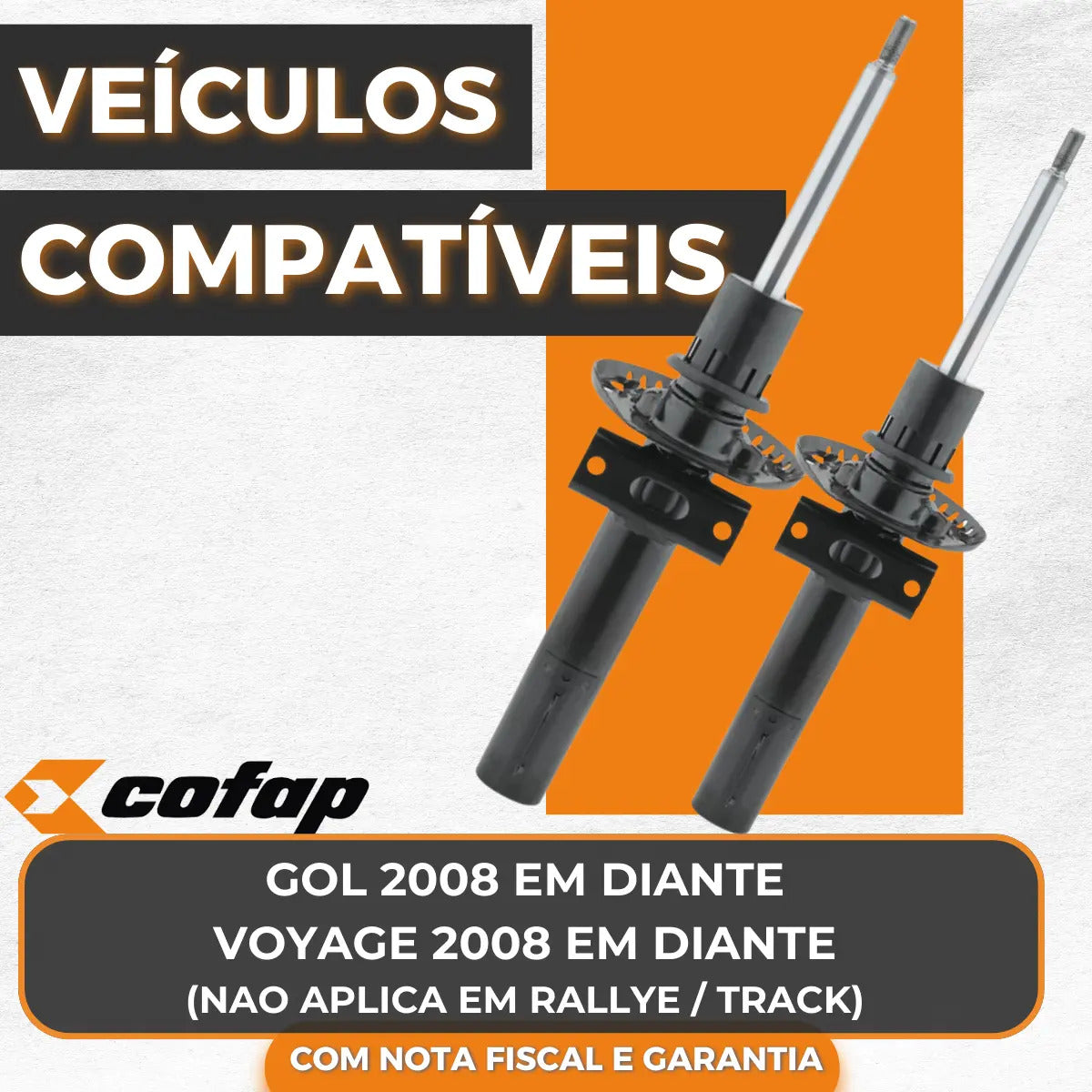 Par Amortecedor Dianteiro Gol Voyage G5 G6 Original Cofap