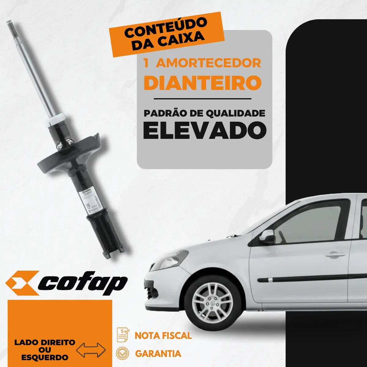 Amortecedor Dianteiro Clio 1.0 99.. - Cofap