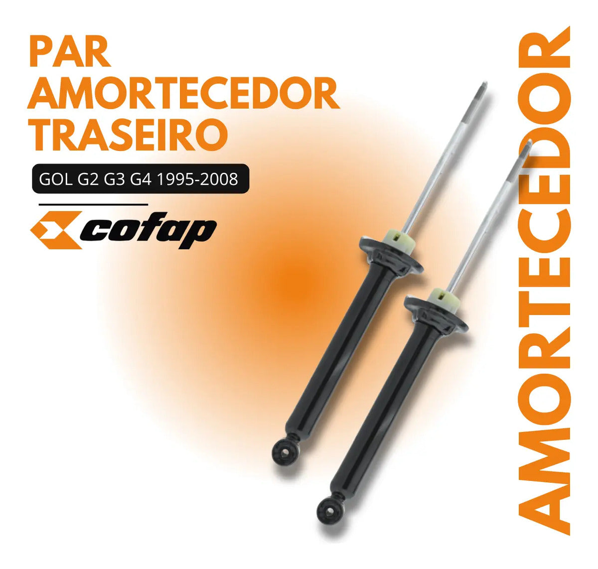 Par Amortecedores Traseiros Vw Gol Parati G2 G3 G4 Cofap