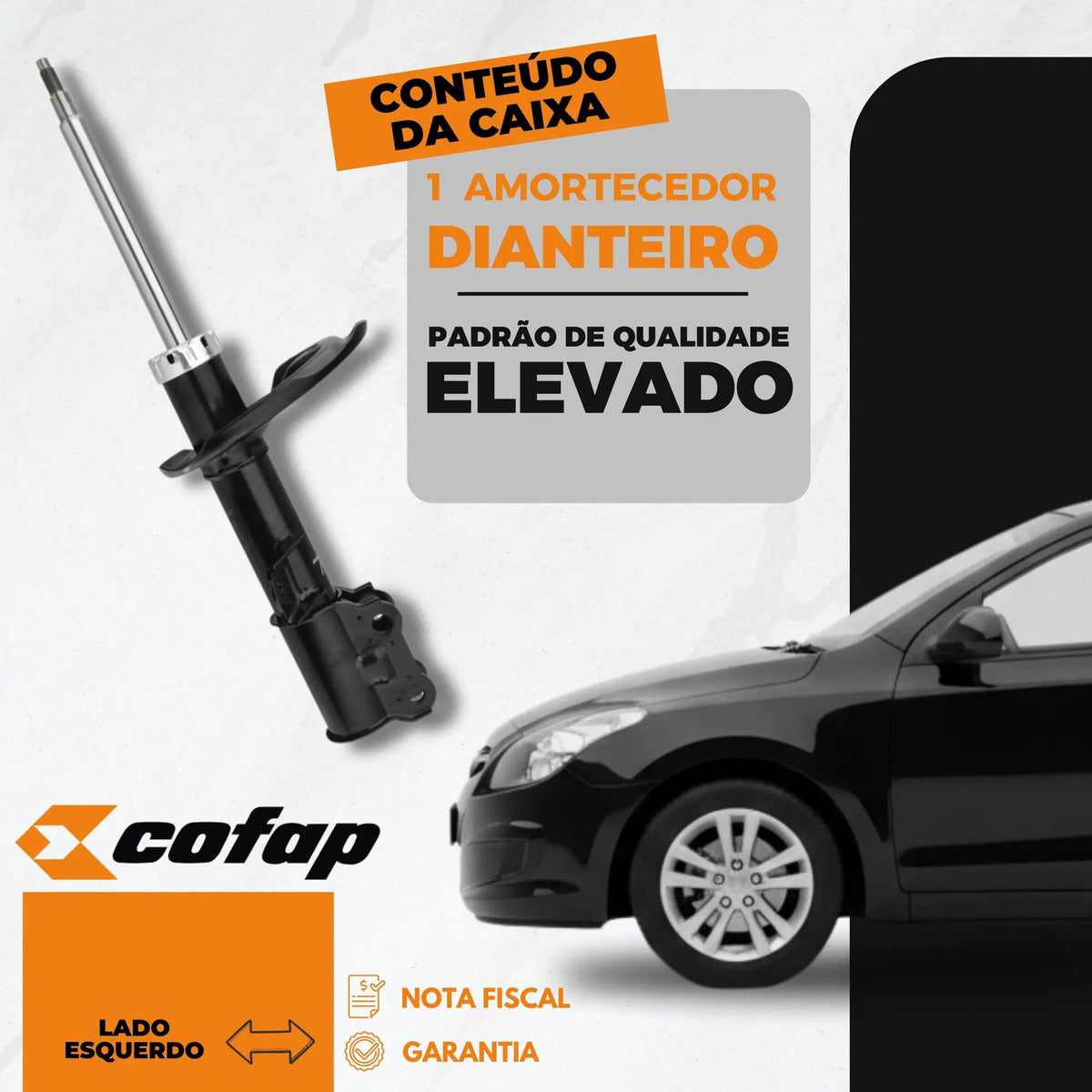 Amortecedor Dianteiro Esq I30 09 - 12 Cofap Gp33205