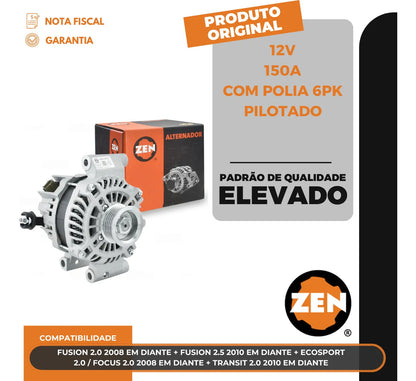 Alternador Ecosport Focus 2.0 Fusion 2.5 2008 Até 2010 12v