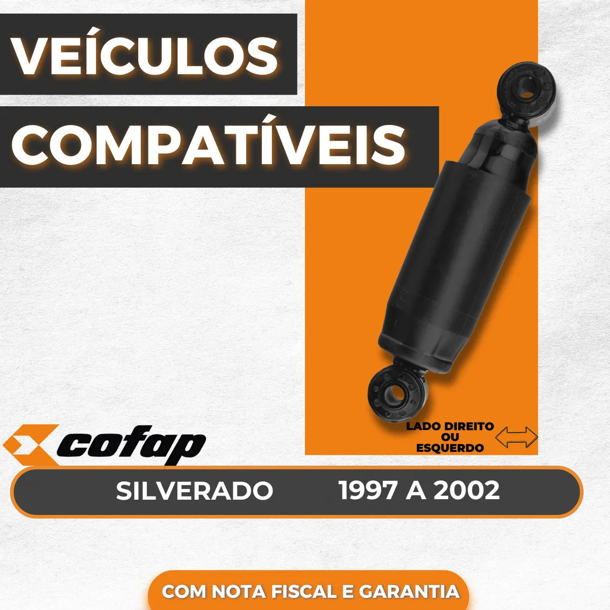 Amortecedor Dianteiro Silverado Diesel Cofap 1997 A 2002