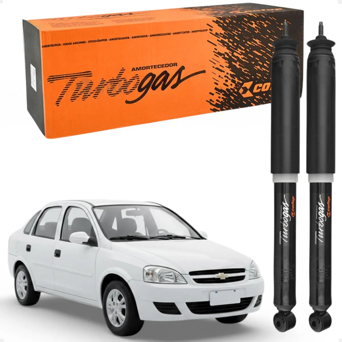 Par Amortecedor Traseiro Corsa Classic 2010 Em Diante Cofap