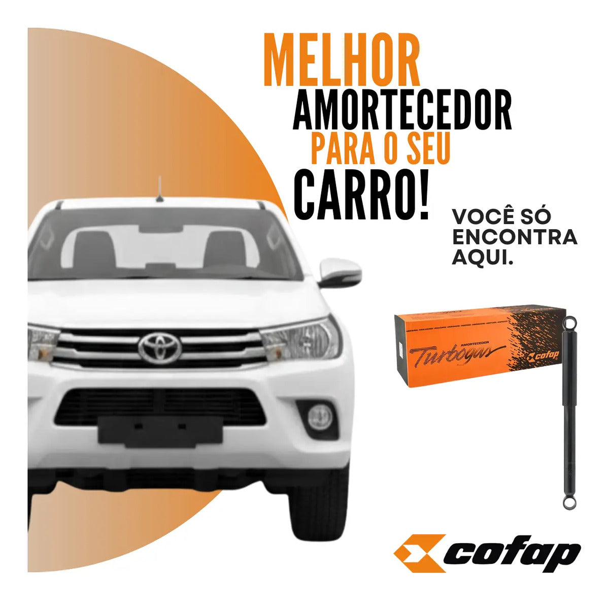 Amortecedor Traseiro Cofap Turbogás Toyota Hilux Picape