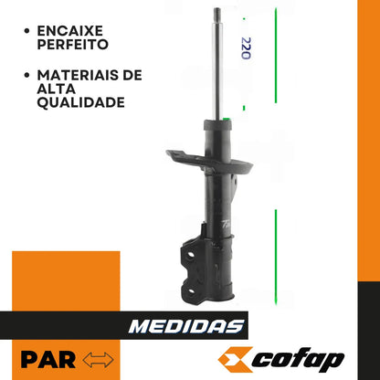 Par Amortecedor Dianteiro Tracker 1.4 2017 A 2020 Cofap