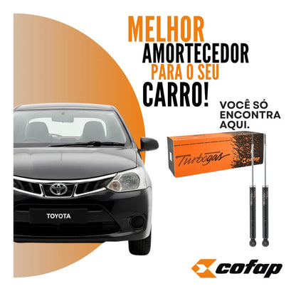 Par Amortecedor Traseiro Toyota Etios 2012 A 2021 Cofap