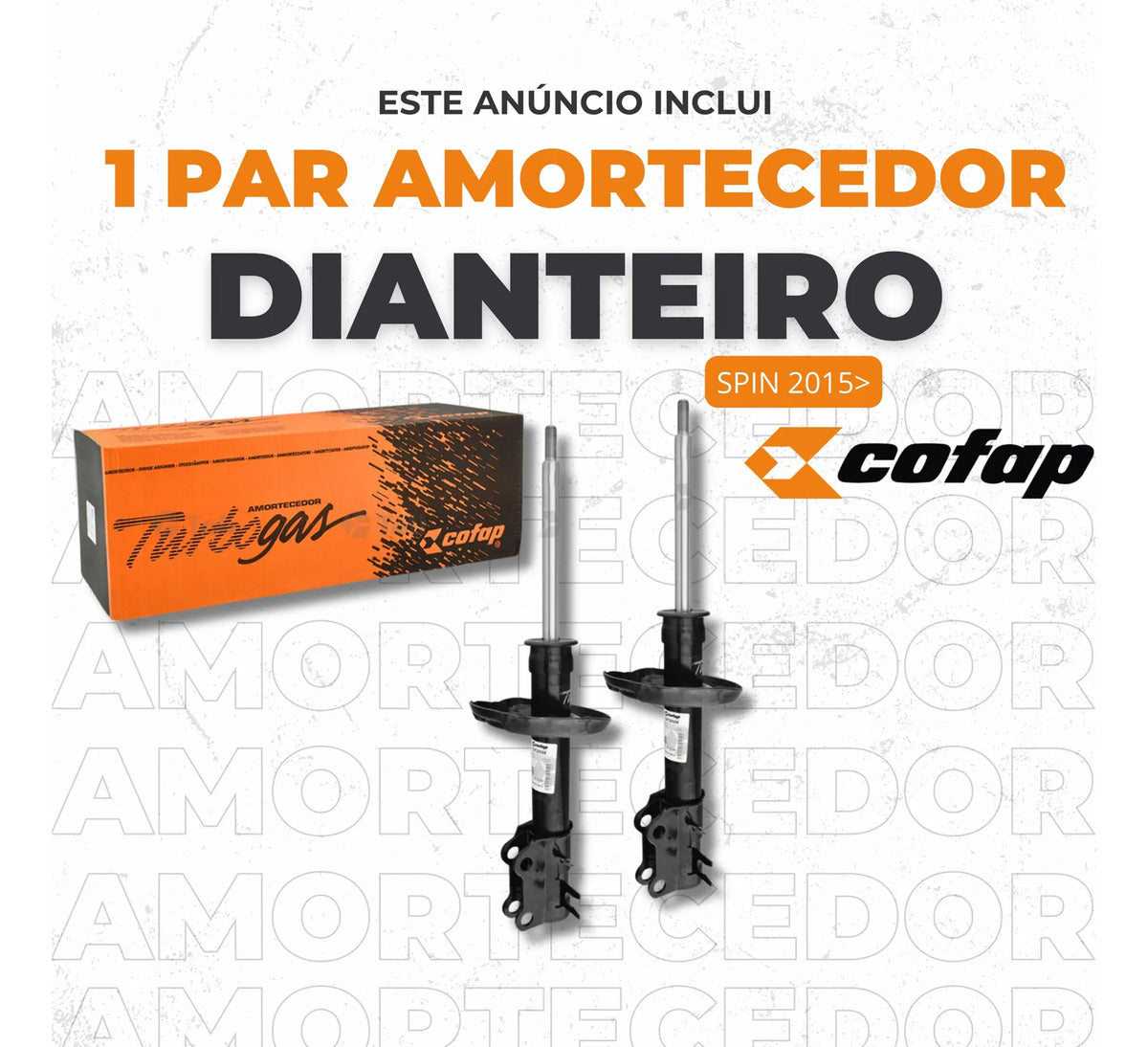 Par Amortecedor Dianteiro Spin 2015 Cofap Gp30588 Gp30589
