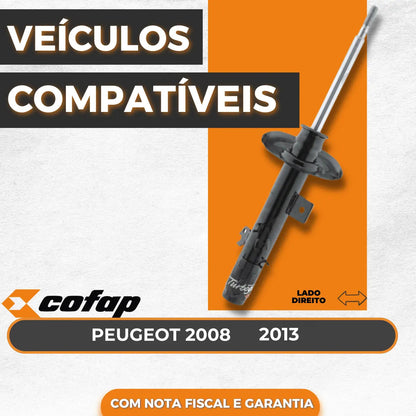 Amortecedor Turbogas Dt. Direito Peugeot 2008 2003/... Cofap