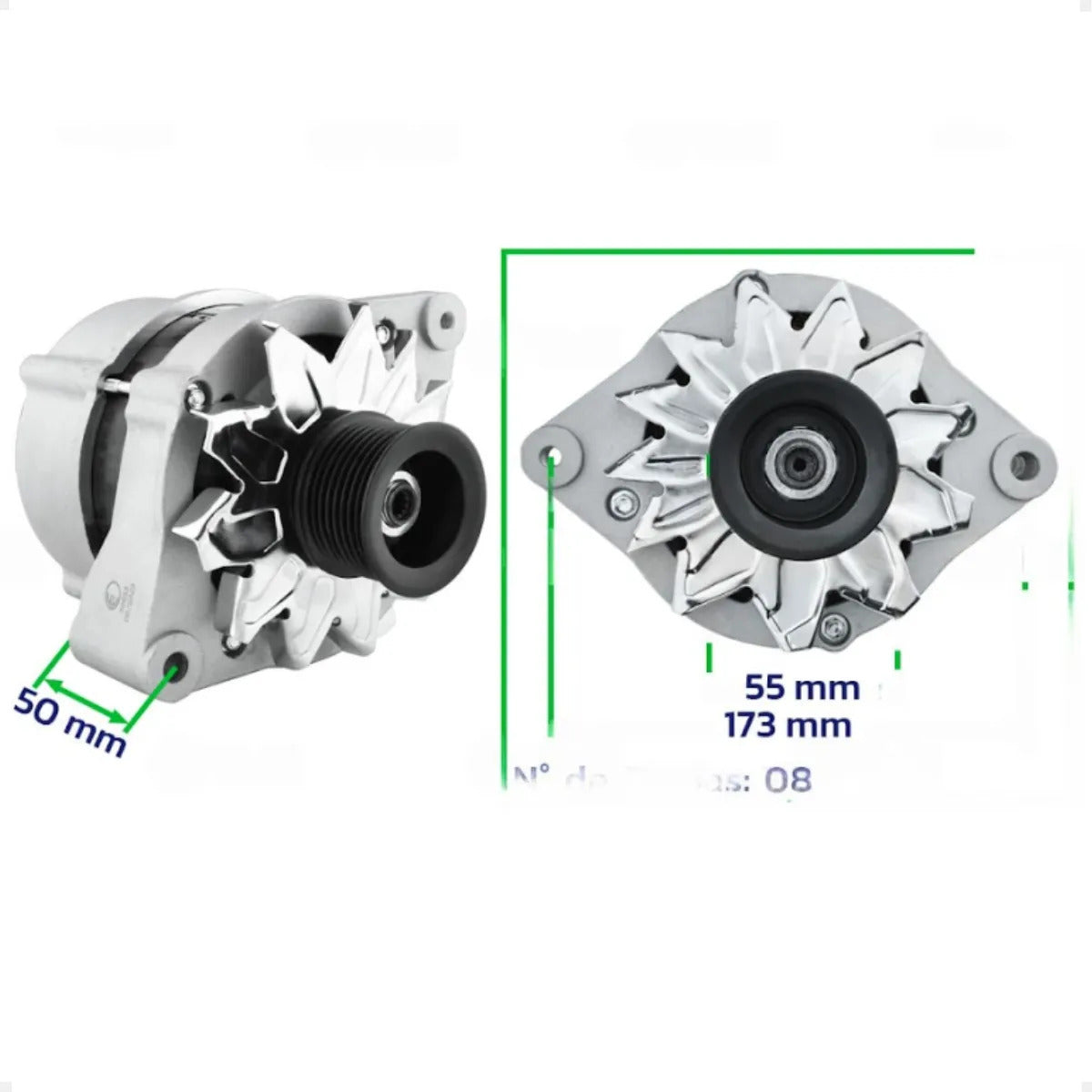 Alternador Euro Ep-70653 Case Sr130 Case Sv18 New Holland