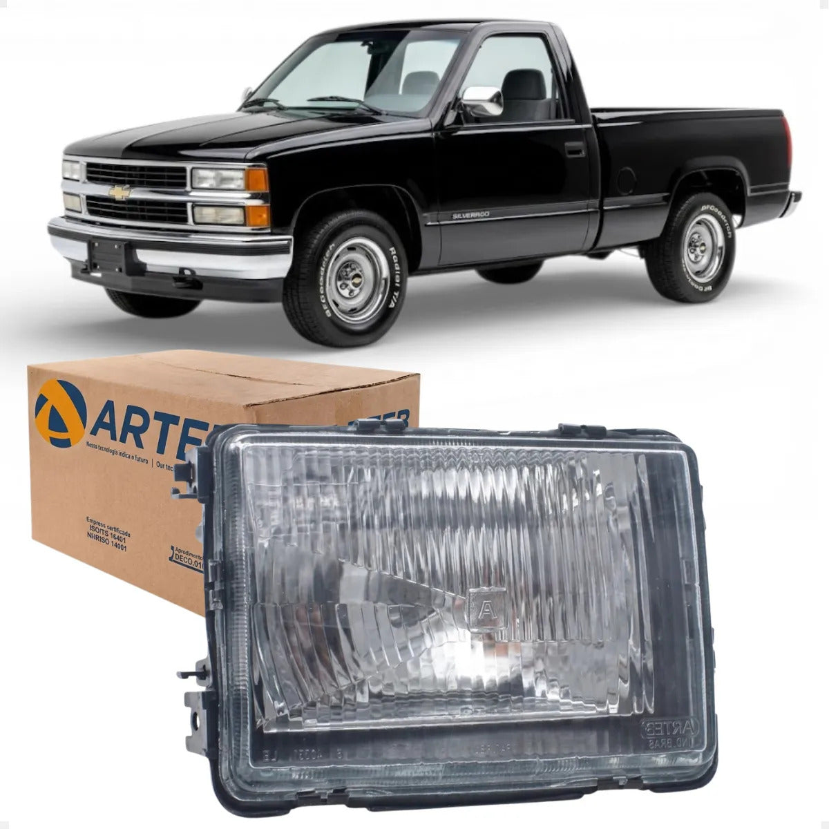 Farol Vidro Chevy 500 1991 A 1995 Marajo Chevette Arteb