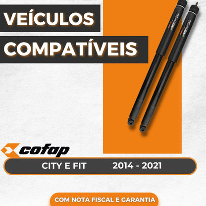 Par Amortecedor Traseira City 2023 A 2025 Cofap