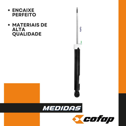 Par Amortecedor Traseiro Cronos 1.0 6v 1.3 8v 1.8 16v Cofap