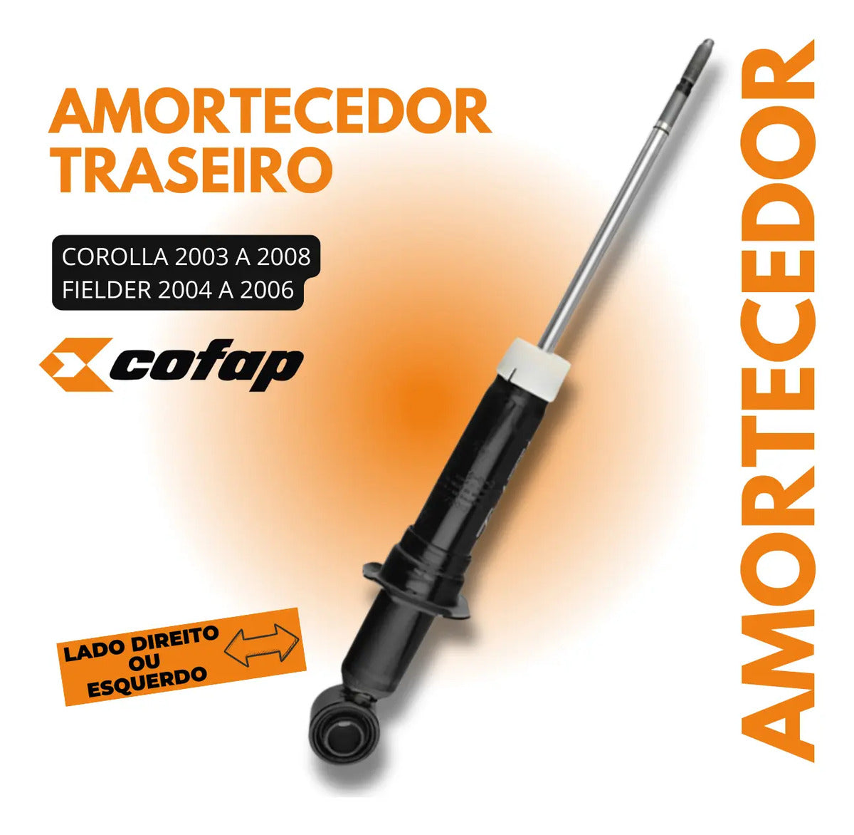 Amortecedor Traseiro Cofap Original Fielder 2004 A 2006
