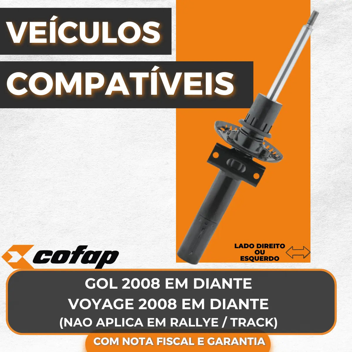 Amortecedor Dianteiro Gol Voyage G5 G6 Original Cofap